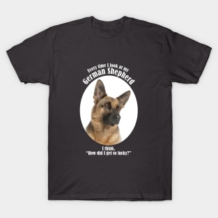 Lucky German Shepherd T-Shirt
